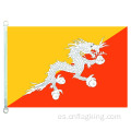 Bandera nacional de Bhután de 90 * 150 CM Bandera de Bhután de poliéster 100%